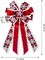 Large Christmas Bow for Wreath, Red Black Buffalo Plaid Christmas Wreath Bows for Front Door, Red Velvet Decorative Wreath Bow Snowflake Wreath Bows Christmas Bows for Lndoor Outdoor Xmas Decorations